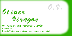 oliver viragos business card