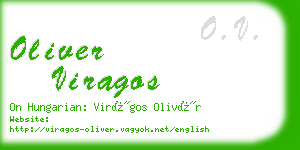 oliver viragos business card